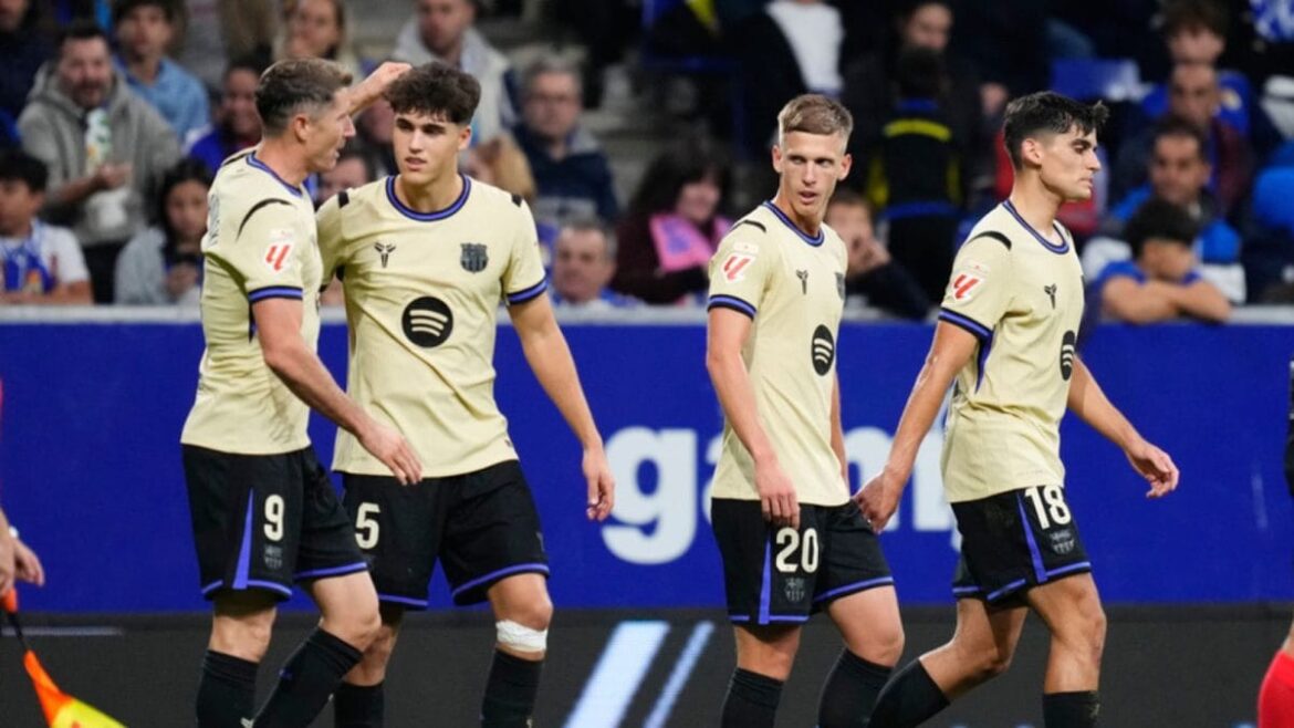 లా లిగా: లెవీ, గార్సియా, అరౌజో స్ట్రైక్ గా బార్కా ర్యాలీ టు లా లిగా: లెవీ, గార్సియా, అరౌజో స్ట్రైక్ గా బార్కా ర్యాలీ టు డౌన్ ఓవిడో | స్పోర్ట్స్ న్యూస్