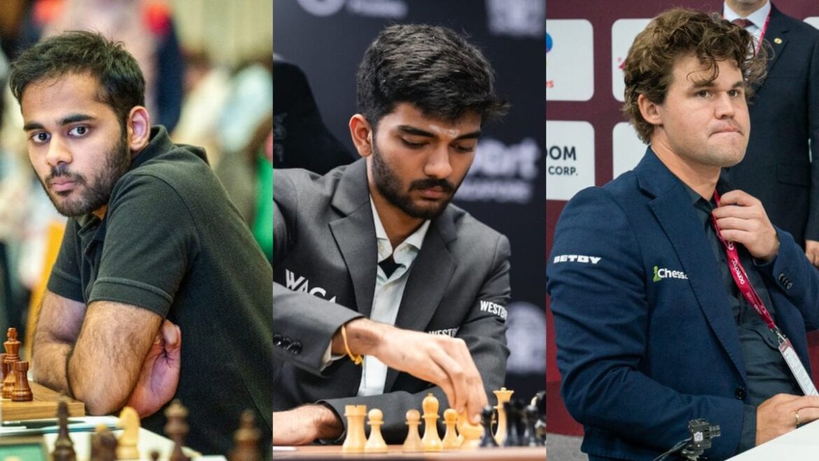 FIDE వరల్డ్ ర్యాపిడ్ ఛాంపియన్‌షిప్‌లు 2025: ఎరిగైసి, గుకేష్, కార్ల్‌సెన్ షేర్ 1వ రోజు తర్వాత జాయింట్ లీడర్‌లుగా చెలరేగిపోయారు | చదరంగం వార్తలు
